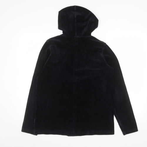 Jones New York Sport Women's Black Small Corduroy Pullover Hoodie
