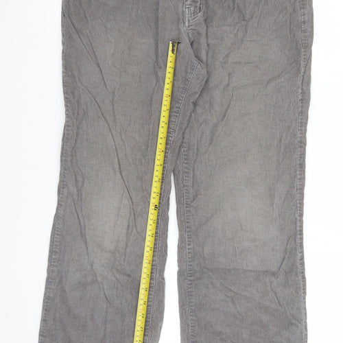 Sonoma Life + Style Women's Grey Corduroy Chino Trousers 32x30