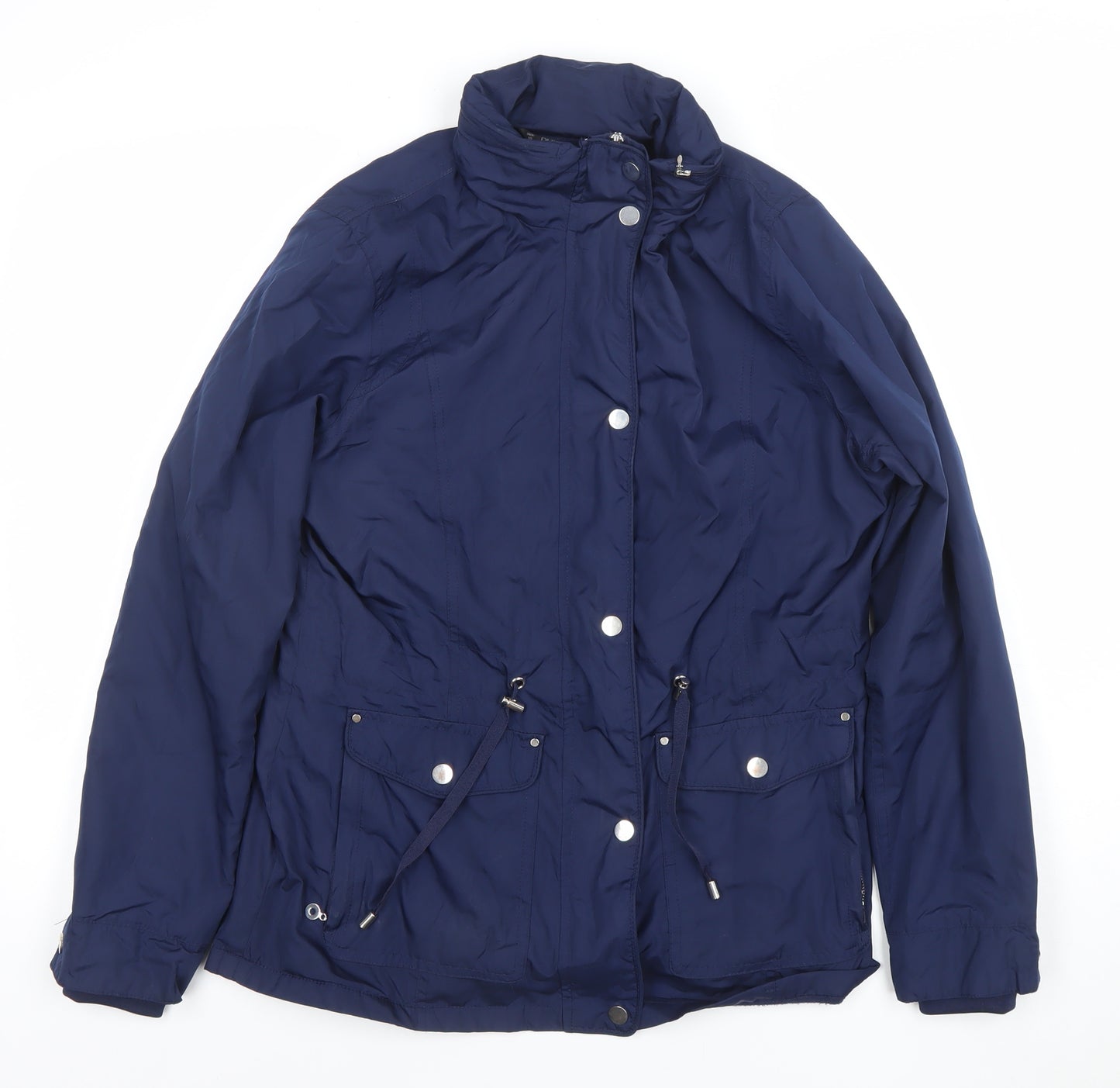 Dunnes Women's Blue Mid-Length Parka Jacket Size 10