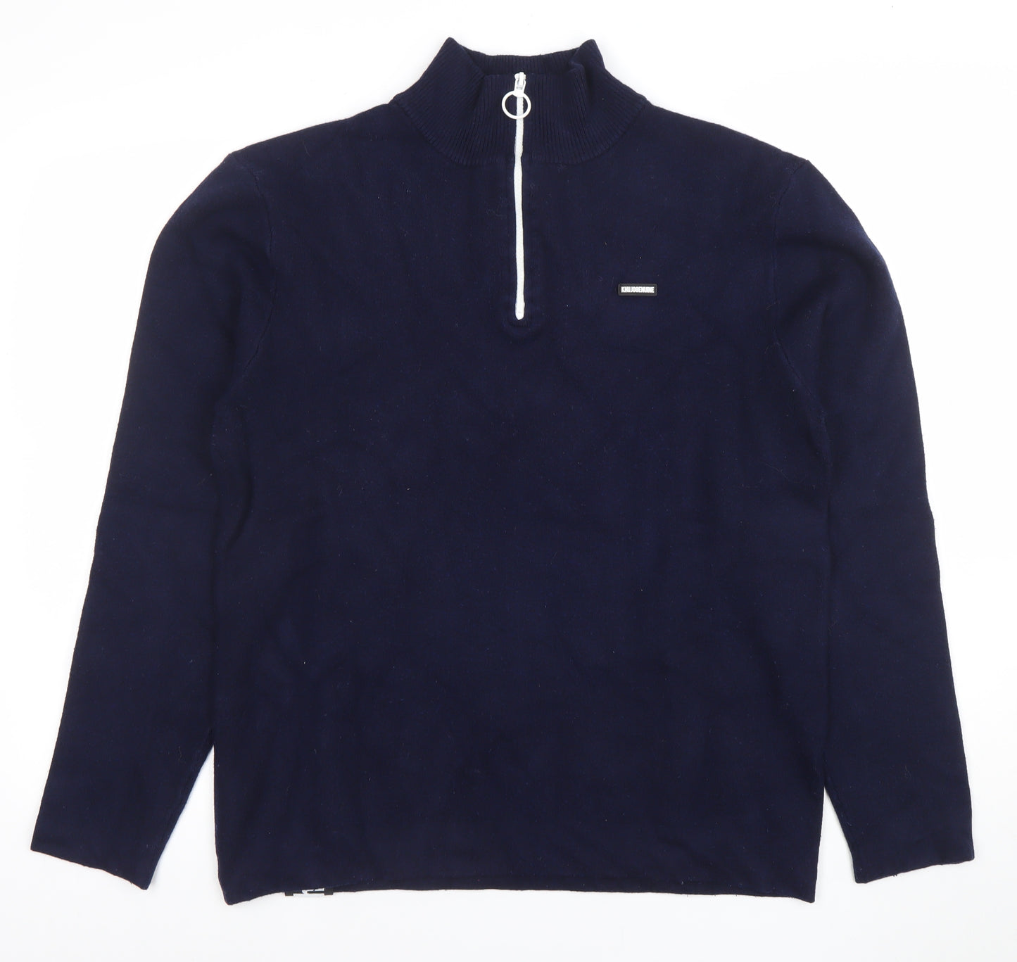 Khujo Men's Blue Half Zip Pullover Sweatshirt Size L
