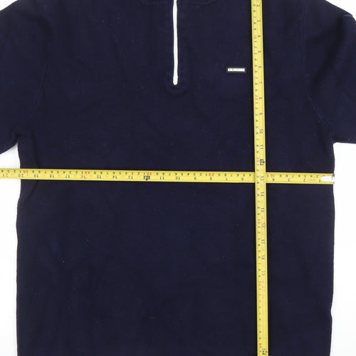 Khujo Men's Blue Half Zip Pullover Sweatshirt Size L
