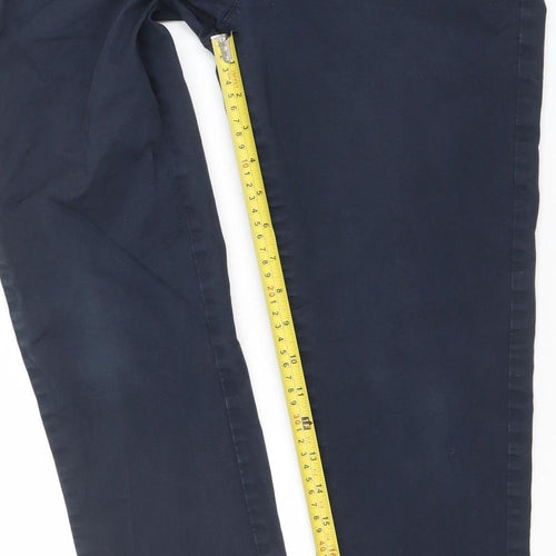 Denim Co. Men's Blue Slim Fit Chino Trousers W30 L30