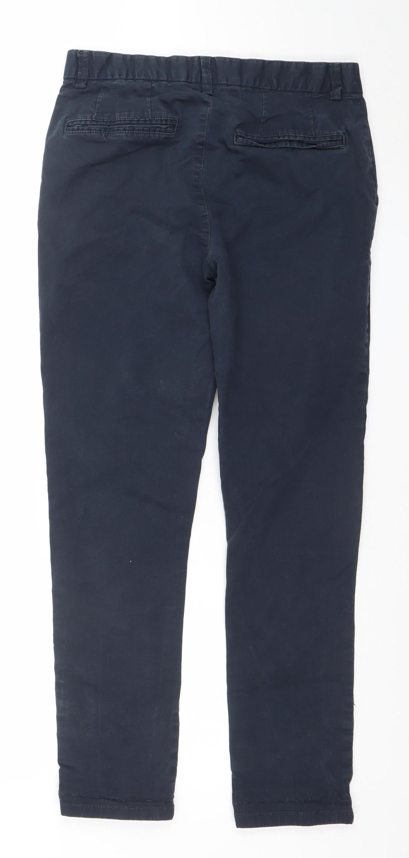 Denim Co. Men's Blue Slim Fit Chino Trousers W30 L30