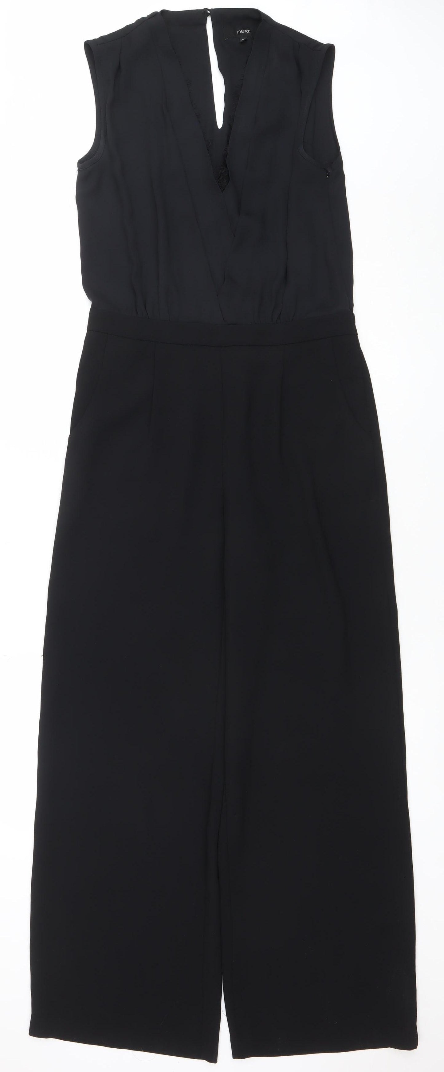Next Women’s Black Sleeveless Jumpsuit UK 8 Polyester Blend