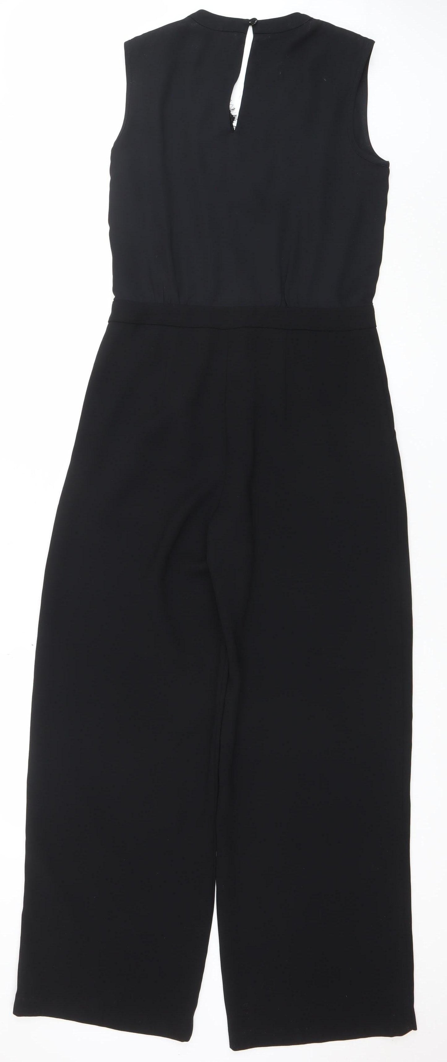 Next Women’s Black Sleeveless Jumpsuit UK 8 Polyester Blend