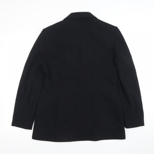 Monsoon Women’s Black Blazer Size 12 Regular Fit Single-Breasted Jacket