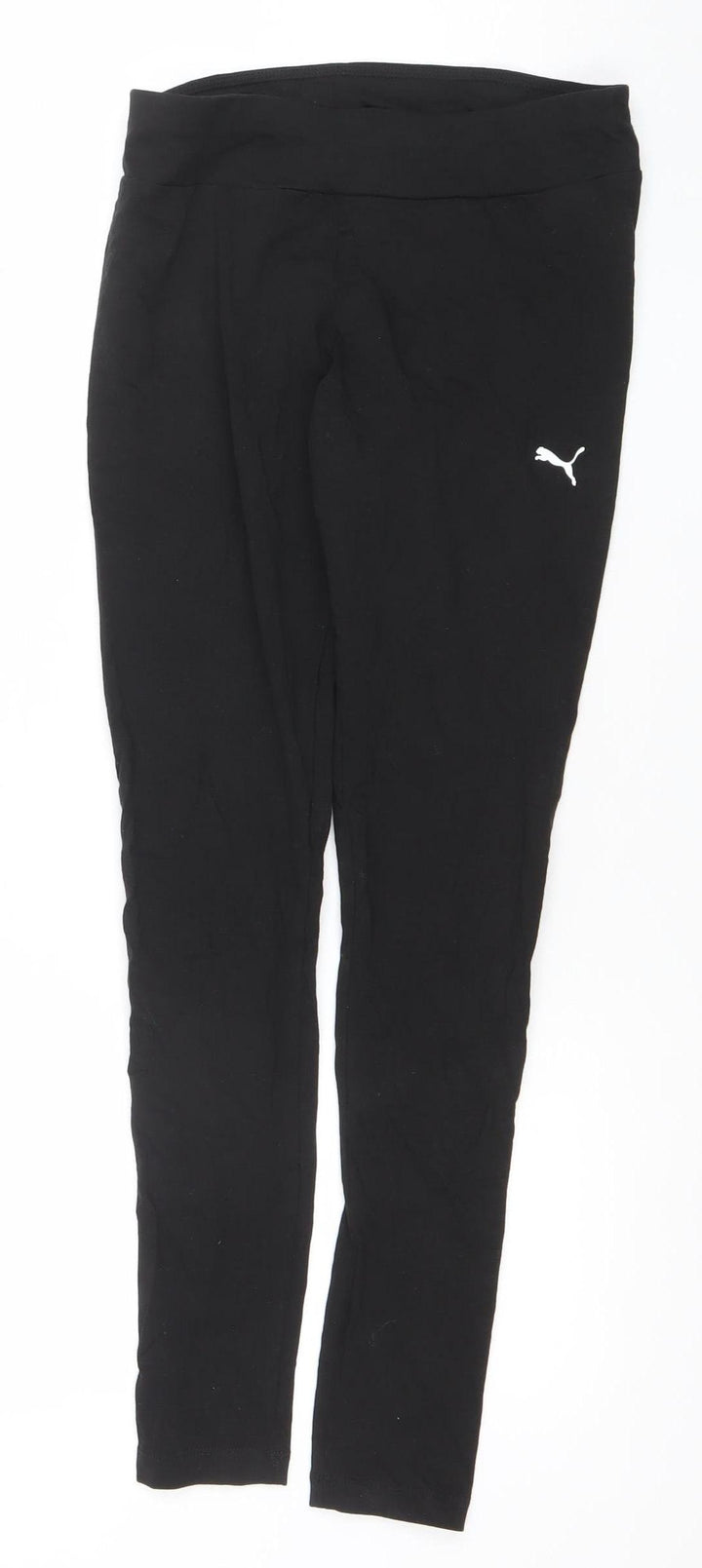 Puma Womens Black Slim Fit Cotton Leggings Size S Activewear