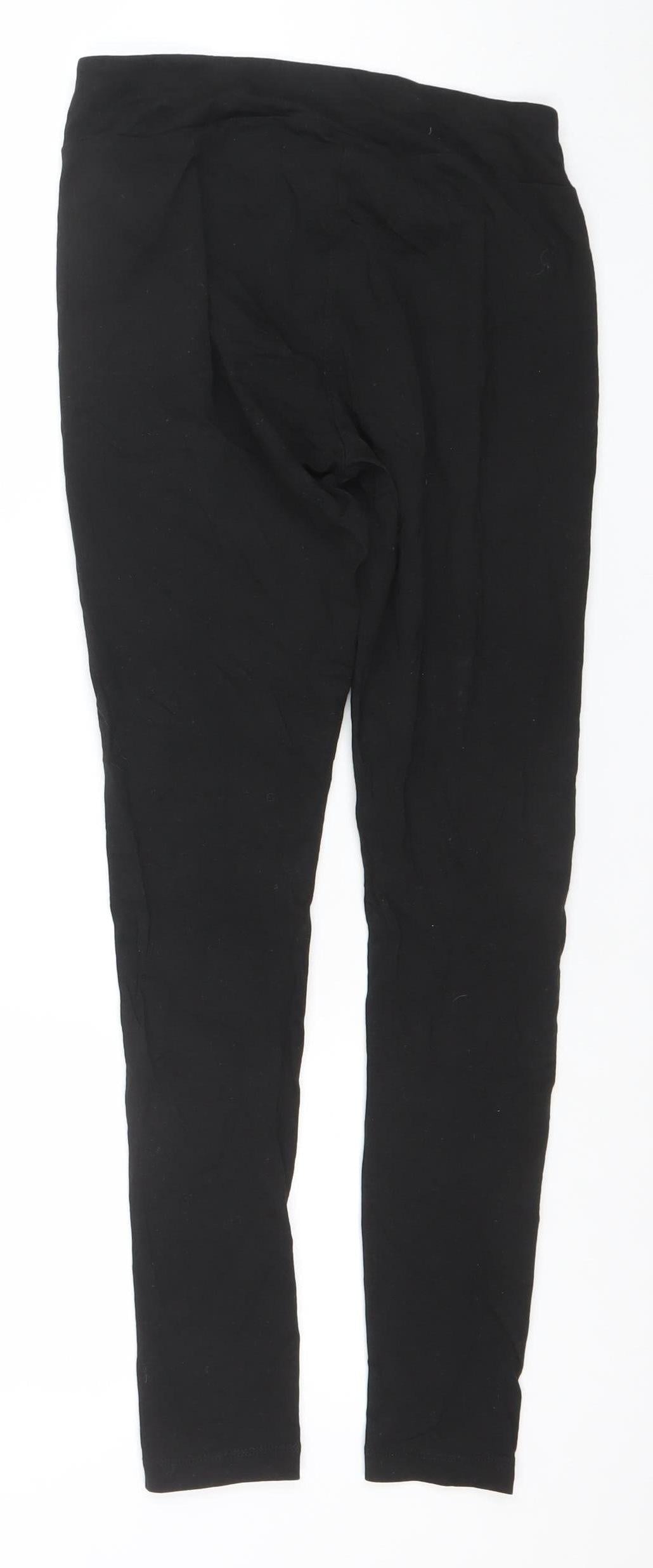 Puma Womens Black Slim Fit Cotton Leggings Size S Activewear