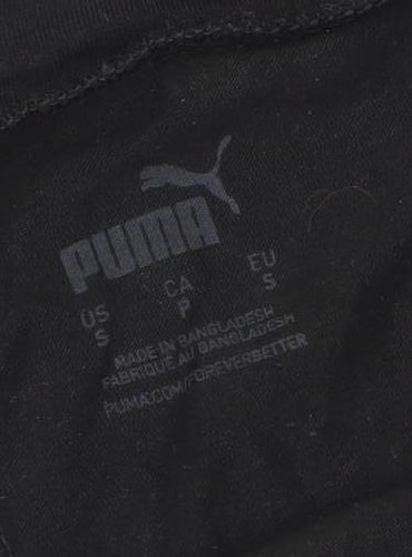 Puma Womens Black Slim Fit Cotton Leggings Size S Activewear
