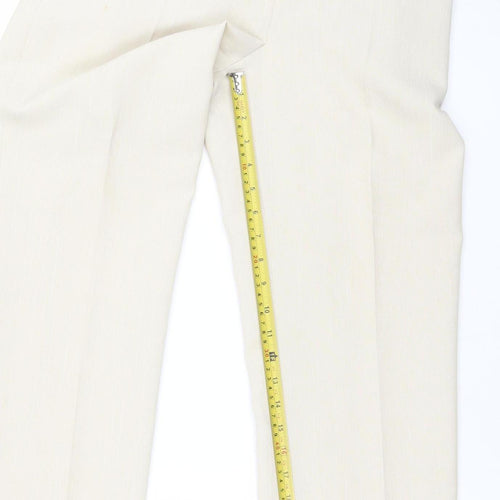 BHS Women’s Stone Classics Trousers Size 10 Polyester Elastic Waist