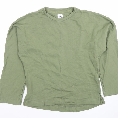 Kin Women’s Green XS Pullover Sweatshirt 100% Cotton