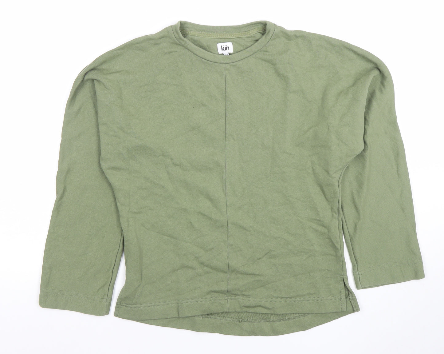 Kin Women’s Green XS Pullover Sweatshirt 100% Cotton