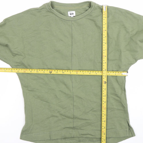 Kin Women’s Green XS Pullover Sweatshirt 100% Cotton