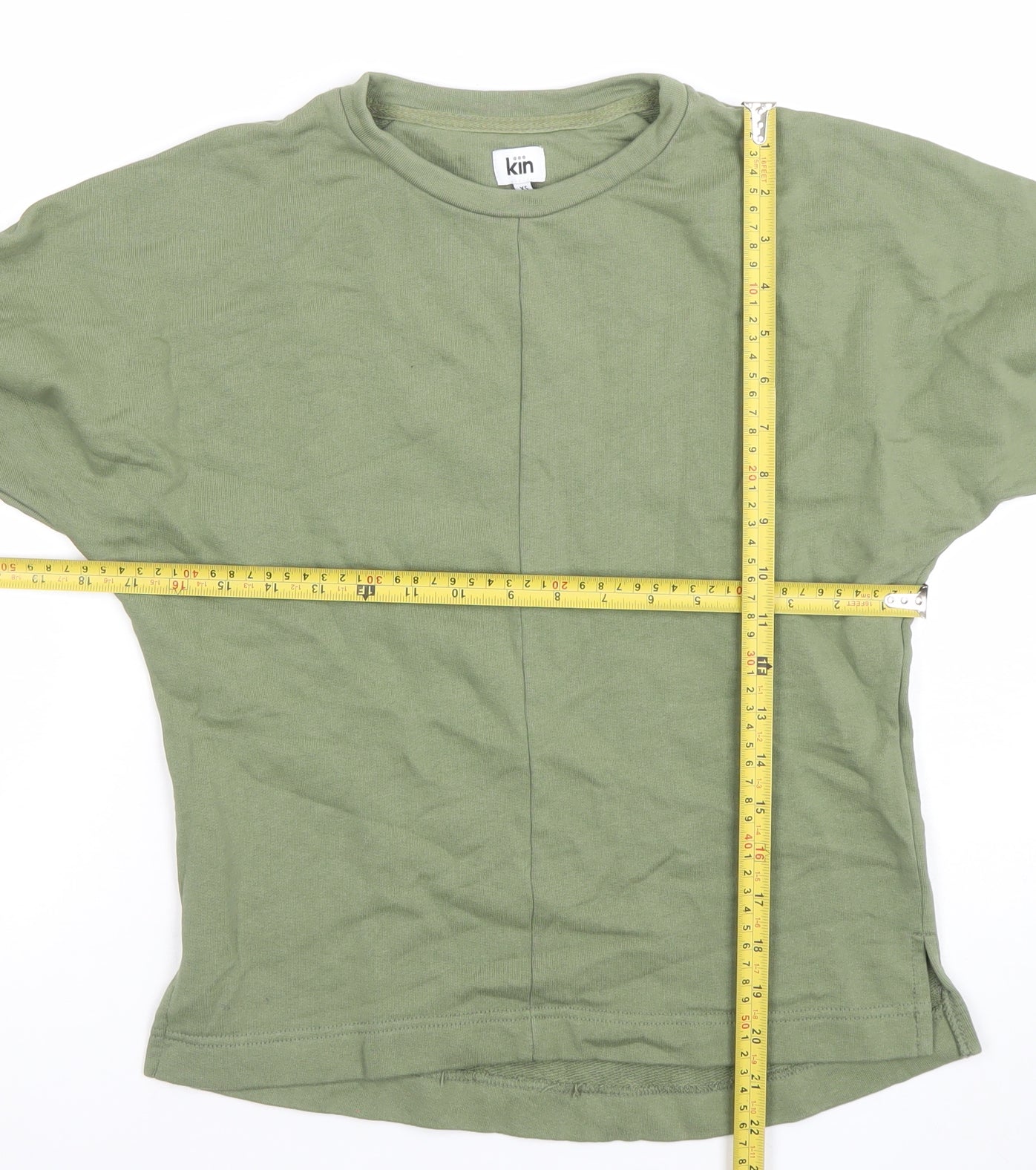 Kin Women’s Green XS Pullover Sweatshirt 100% Cotton