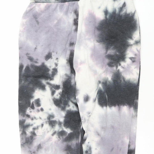 Hippie Rose Women's Grey Tie Dye Sleeveless Jumpsuit Size S Cotton Blend