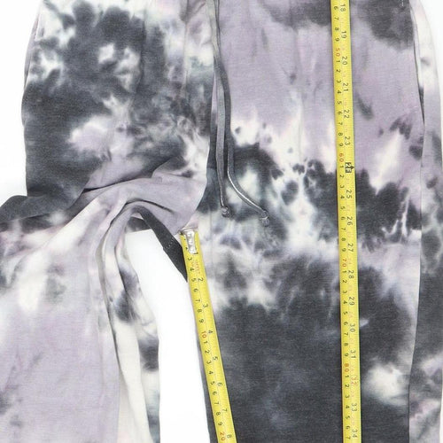 Hippie Rose Women's Grey Tie Dye Sleeveless Jumpsuit Size S Cotton Blend
