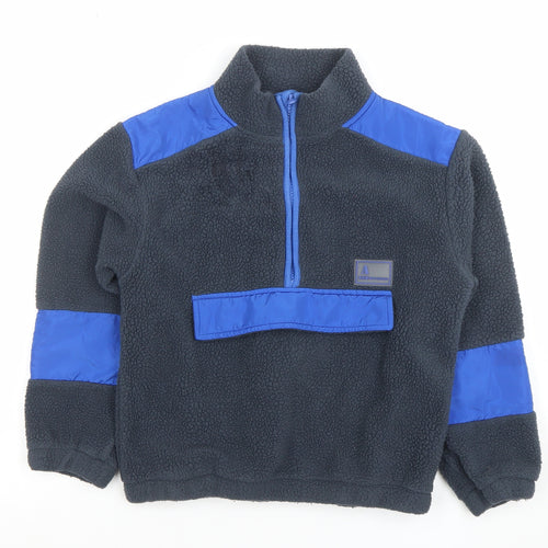 Next Boys Navy Blue Fleece 1/2 Zip Hoodie Age 7 Years
