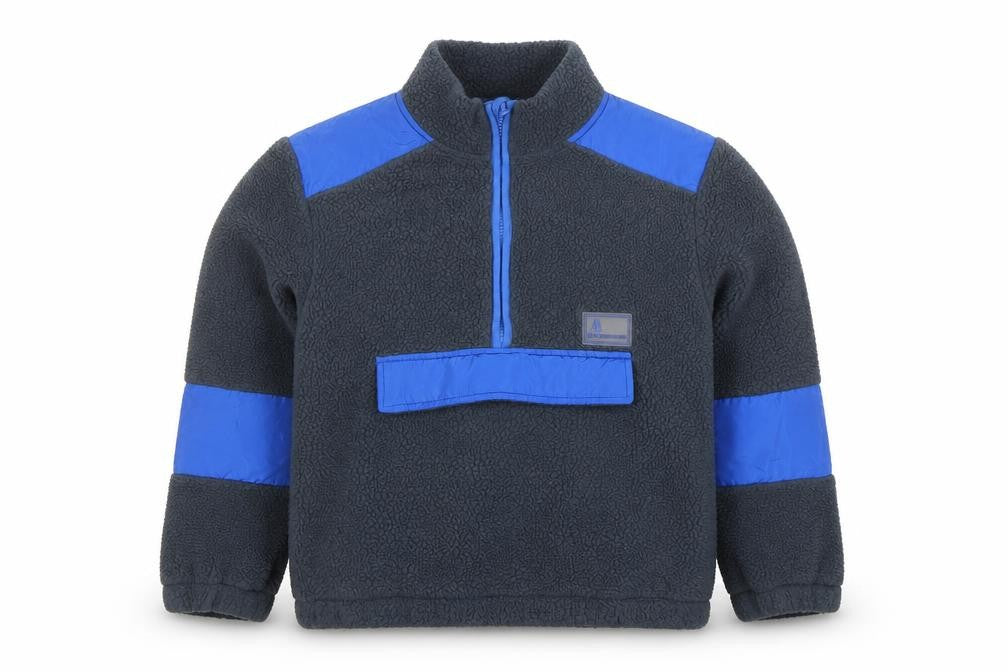 Next Boys Navy Blue Fleece 1/2 Zip Hoodie Age 7 Years
