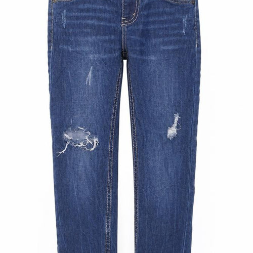 Levi's Girls Blue 510 Skinny Jeans 8 Years Mid Rise Stretch Denim