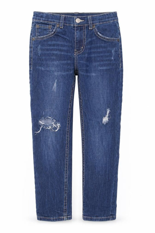 Levi's Girls Blue 510 Skinny Jeans 8 Years Mid Rise Stretch Denim