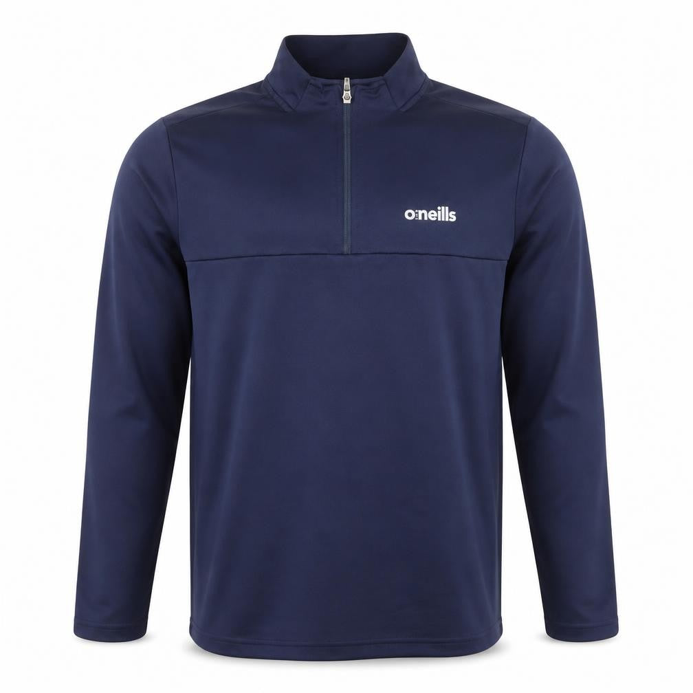 O'Neills Men's Blue Slim Fit 1/4 Zip Long Sleeve Activewear Top Size L