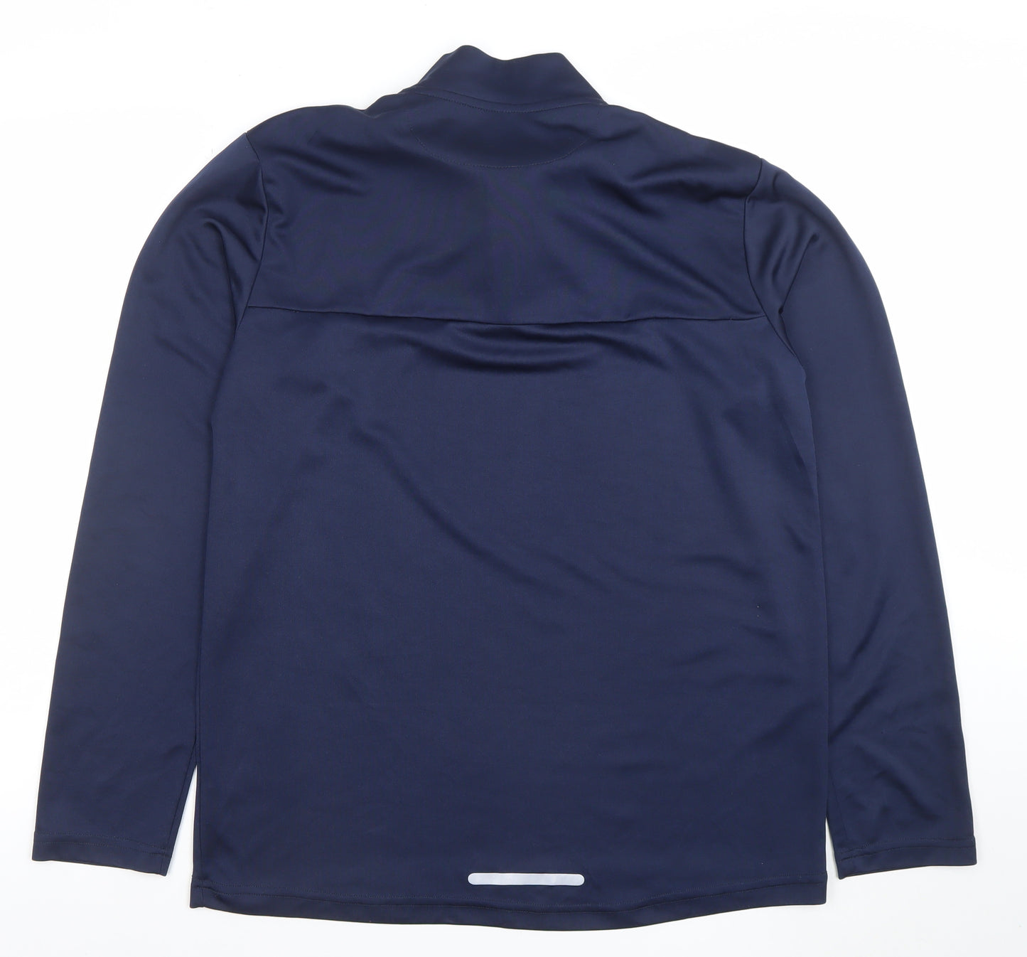 O'Neills Men's Blue Slim Fit 1/4 Zip Long Sleeve Activewear Top Size L