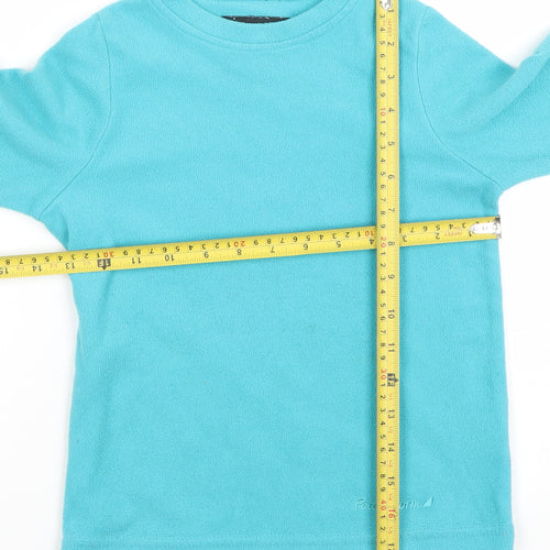 Peter Storm Girls Blue Fleece Pullover Sweatshirt 3-4 Years