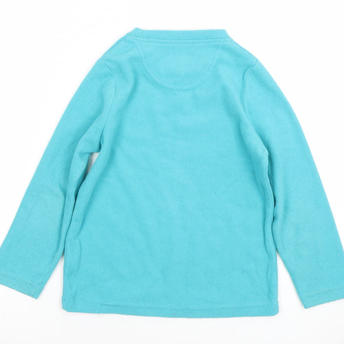 Peter Storm Girls Blue Fleece Pullover Sweatshirt 3-4 Years