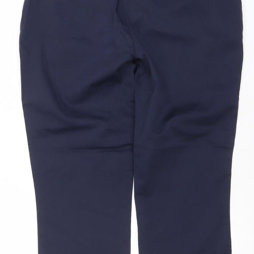 Dunnes Stores Womens Blue Chino Trousers Size 8 Slim Fit Cotton Blend