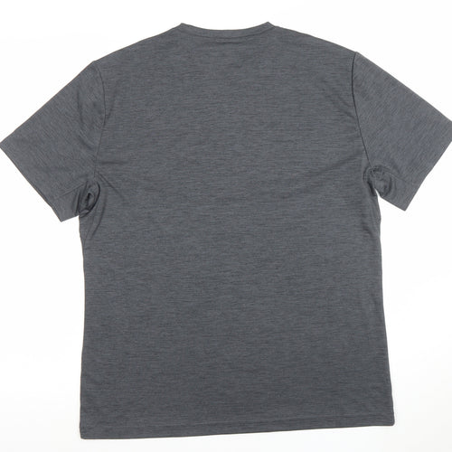 Calvin Klein Men’s Grey Golf T-Shirt L Moisture Wicking Activewear Top