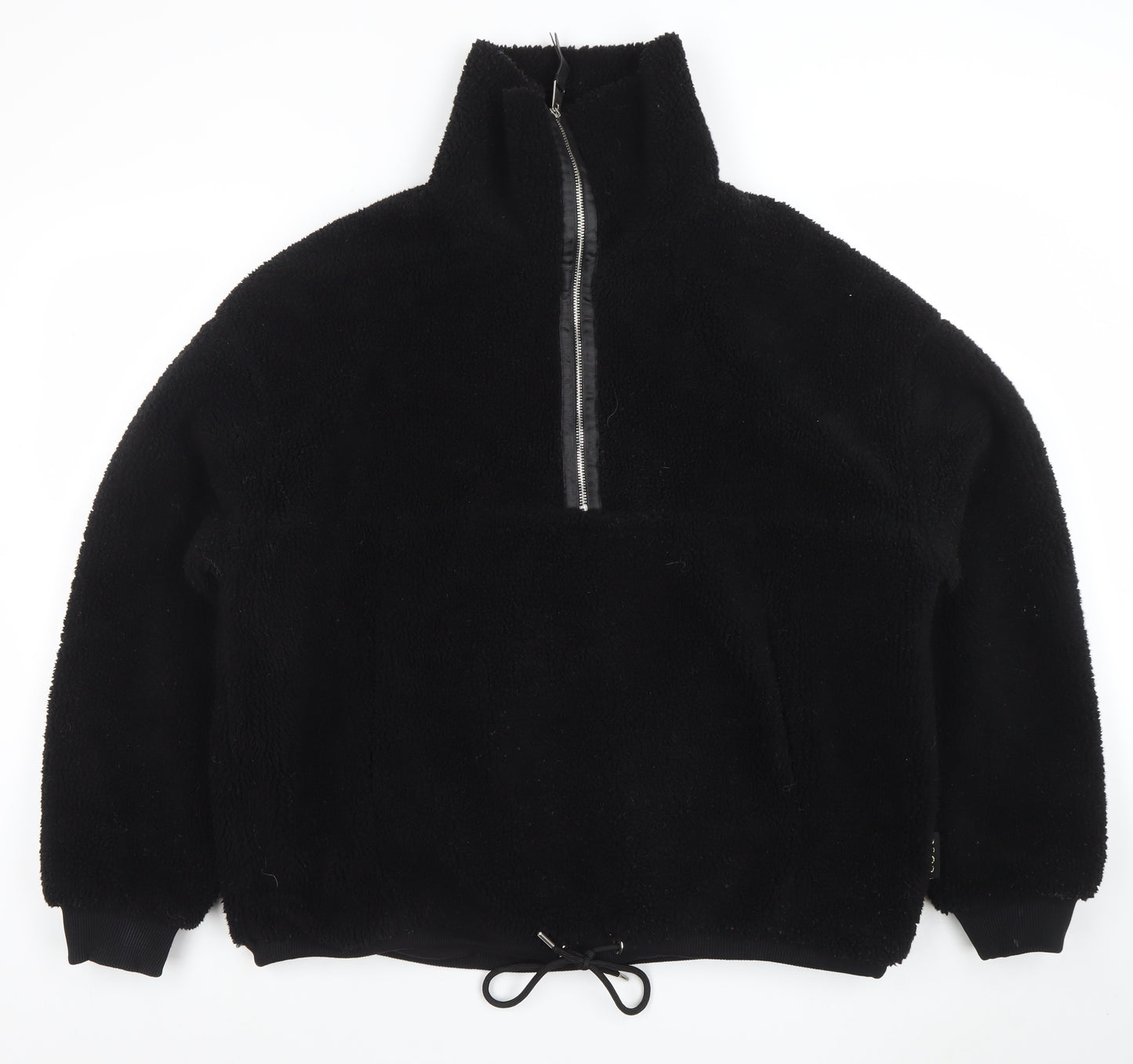 POCO by Pippa Women's Black Fleece 1/2 Zip Pullover Sweatshirt L