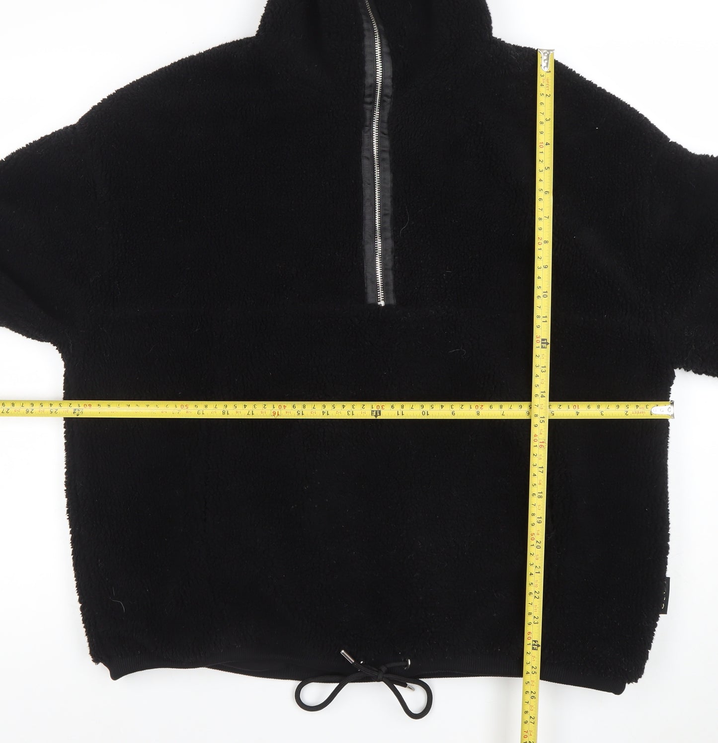 POCO by Pippa Women's Black Fleece 1/2 Zip Pullover Sweatshirt L