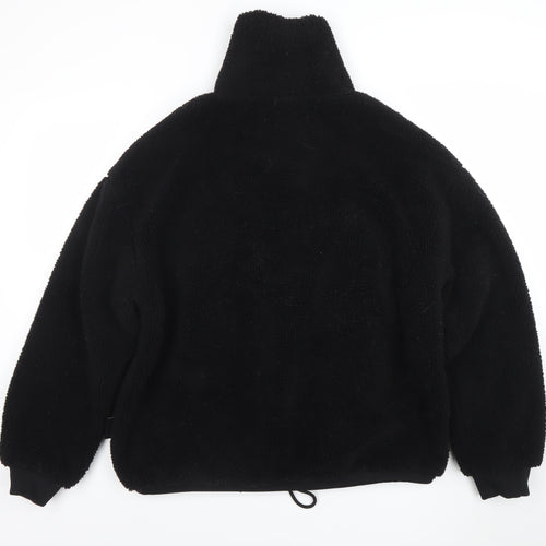 POCO by Pippa Women's Black Fleece 1/2 Zip Pullover Sweatshirt L