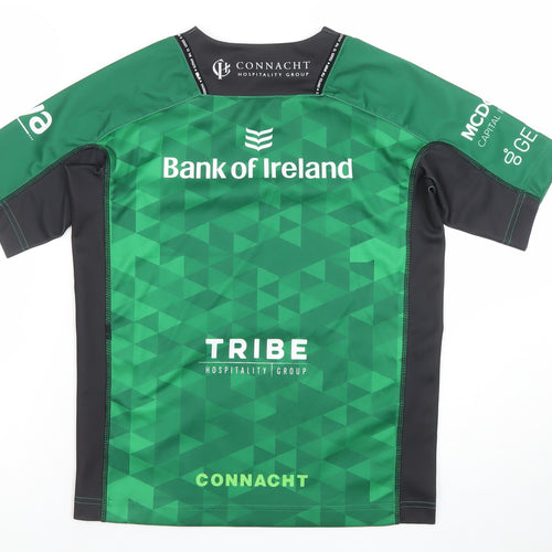 BLK Connacht Rugby Boys Green Short Sleeve Jersey T-Shirt 12 Years