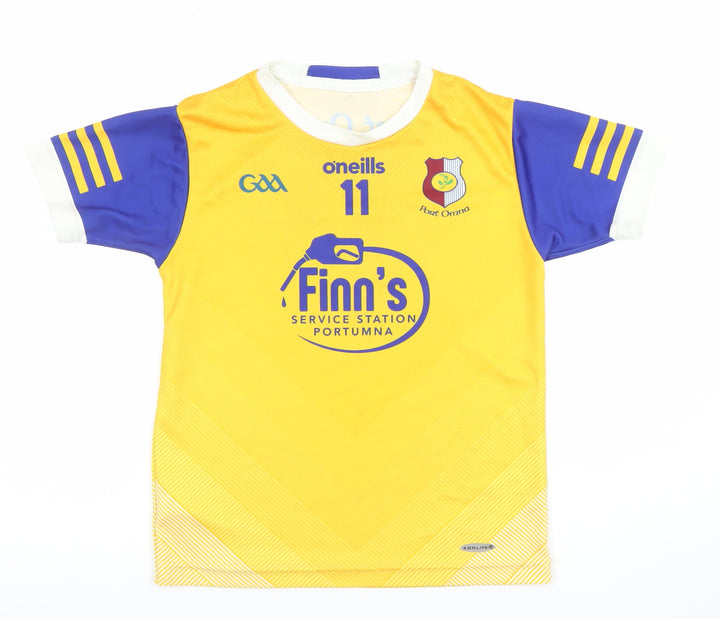O'Neills Boys Yellow Football Jersey T-Shirt 9-10 Years Port Omna