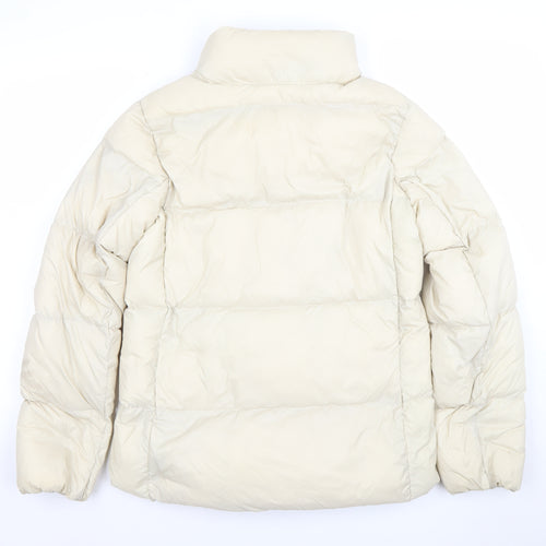 Marks and Spencer Women’s Beige Size 8 Puffer Jacket Quilted Zip Winter Coat
