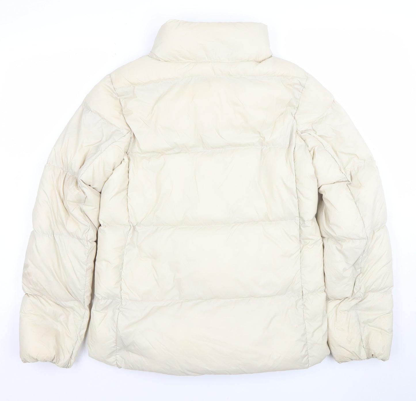 Marks and Spencer Women’s Beige Size 8 Puffer Jacket Quilted Zip Winter Coat