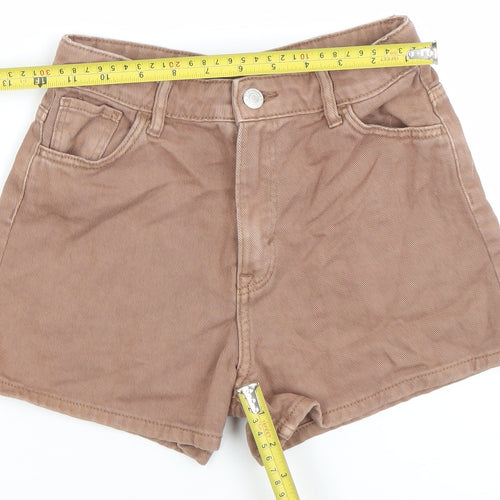 H&M Girls Brown Cotton Chino Shorts 11 Years