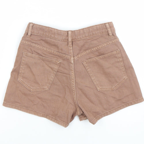 H&M Girls Brown Cotton Chino Shorts 11 Years
