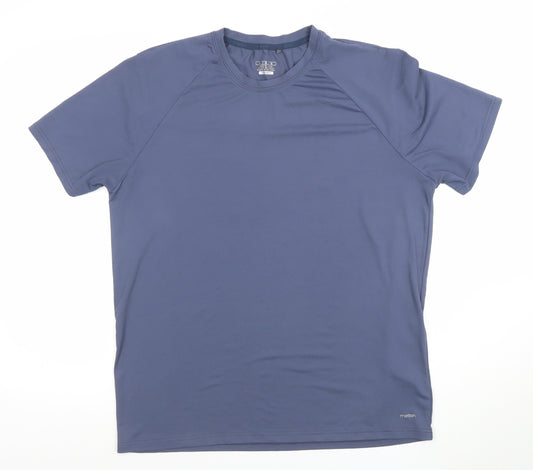 Motion Men's Blue Athletic T-Shirt L Moisture Wicking Quick Dry