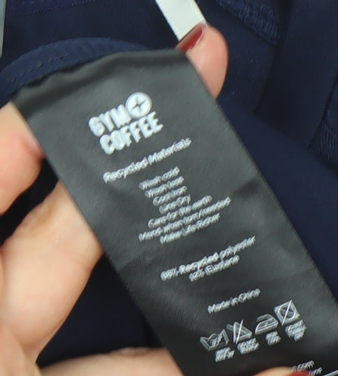 Gym+Coffee Men's Blue L Athletic Fit Short Sleeve Sports T-Shirt