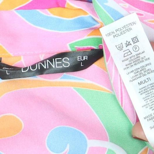 Bonnes Women's Multicoloured Floral Button-Up Blouse L