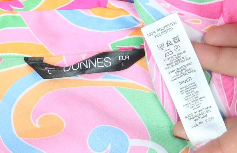 Bonnes Women's Multicoloured Floral Button-Up Blouse L