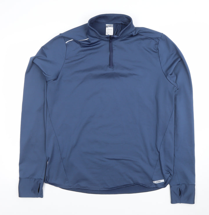 Decathlon Men’s Blue XL Athletic 1/4 Zip Pullover Sweatshirt