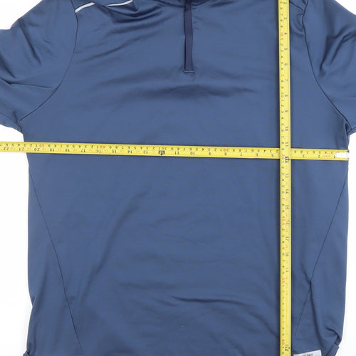 Decathlon Men’s Blue XL Athletic 1/4 Zip Pullover Sweatshirt