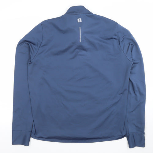 Decathlon Men’s Blue XL Athletic 1/4 Zip Pullover Sweatshirt