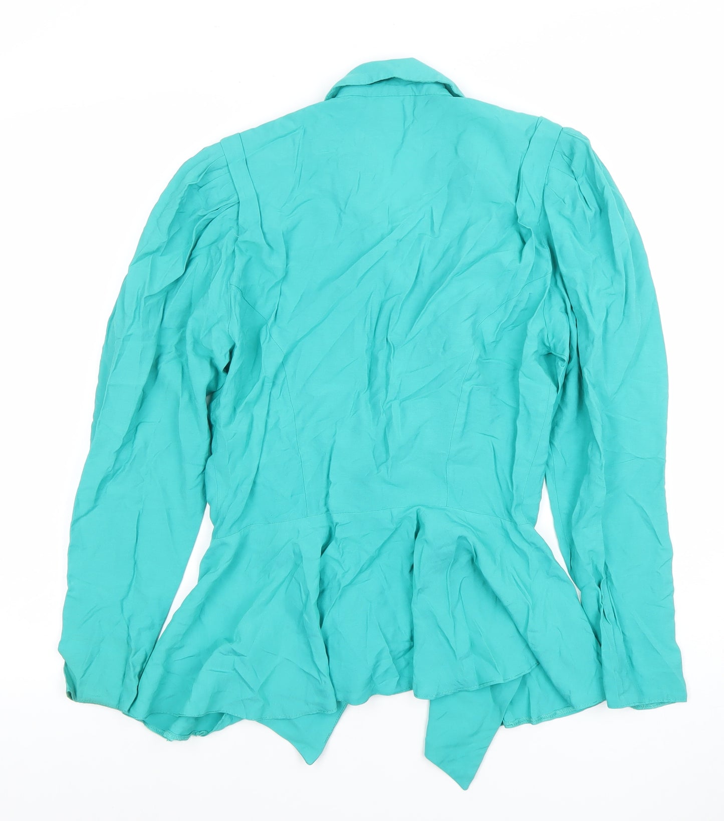 Firm London Women's Green Size 12 Double-Breasted Blazer