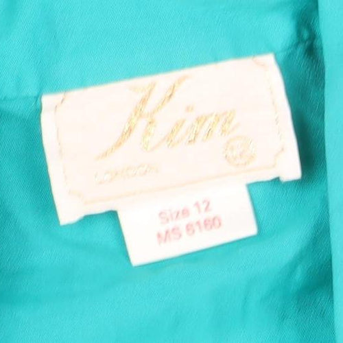 Firm London Women's Green Size 12 Double-Breasted Blazer