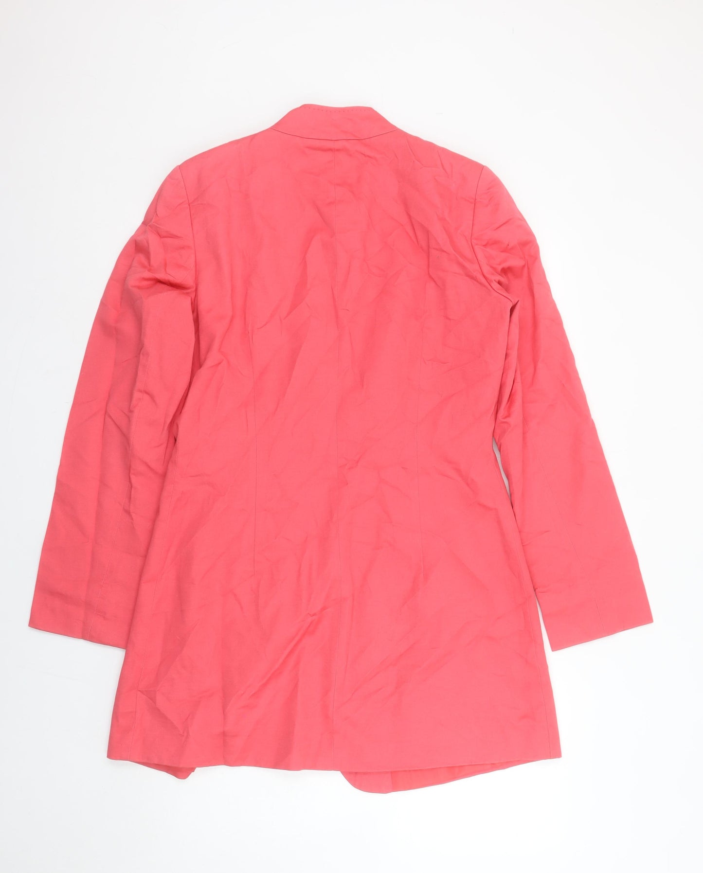 Taifun Women’s Pink Cotton Linen Mid-Length Coat Size 12