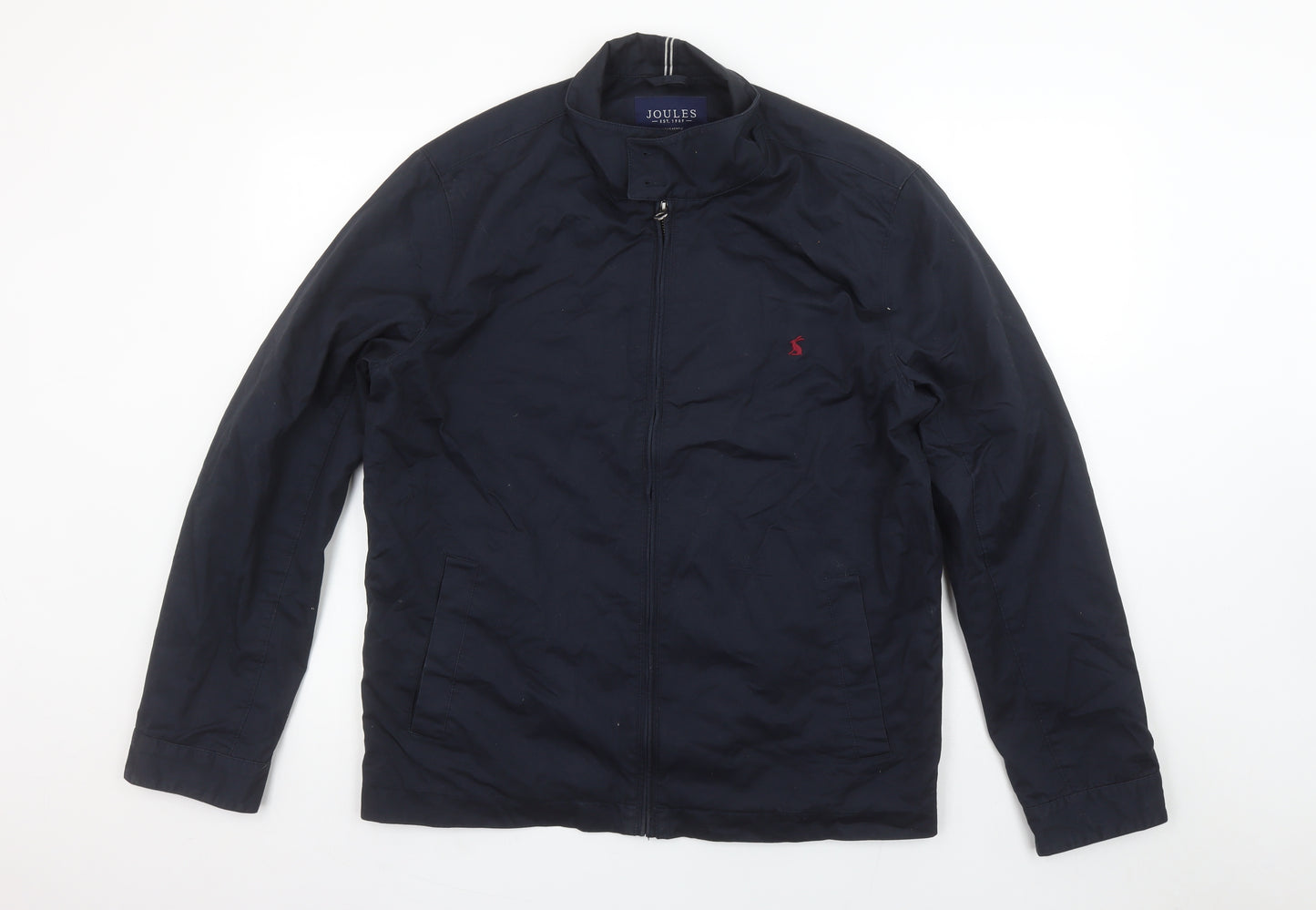 Joules Men's Navy Cotton Zip Jacket Medium Casual Lightweight